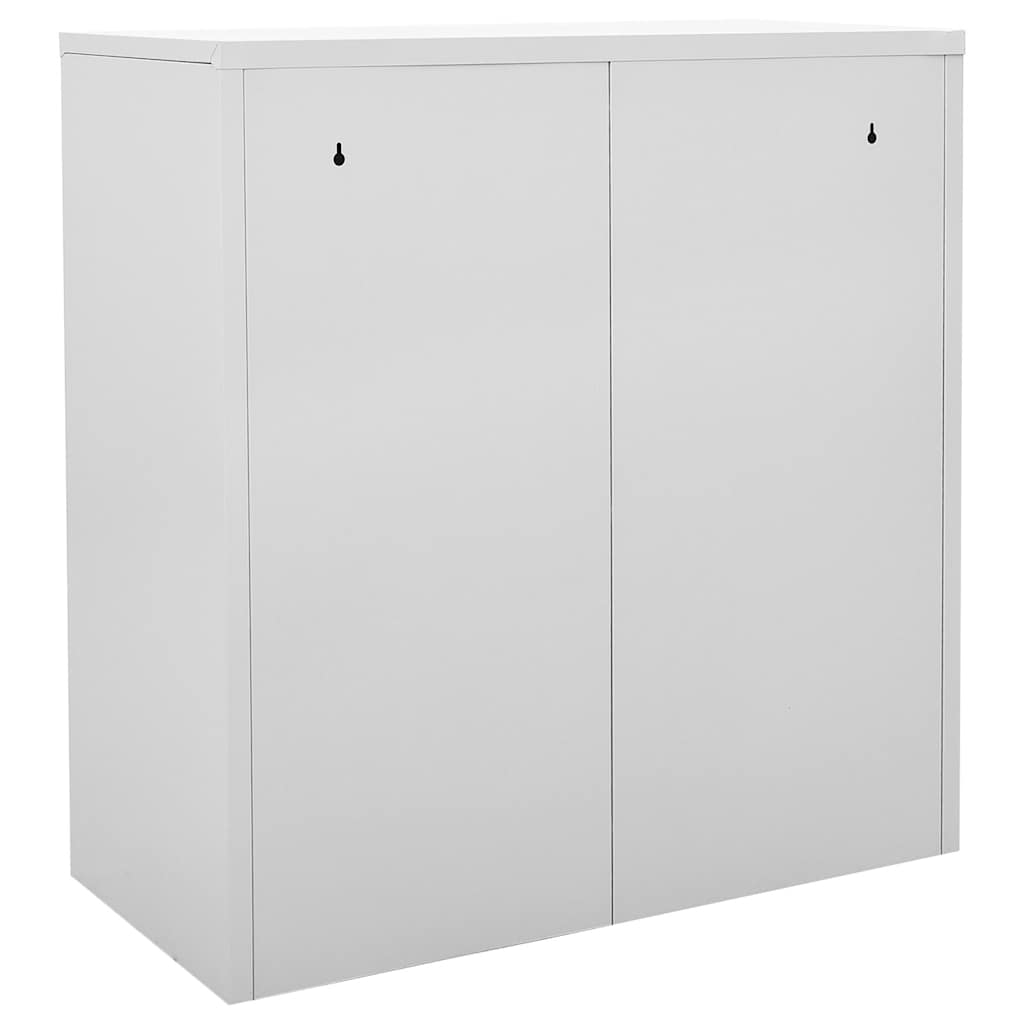 Ormarić s ključem svjetlosivi 90 x 45 x 92,5 cm čelični Siva