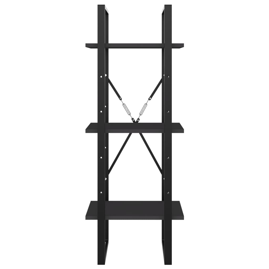 Ormarić za knjige 3 razine sivi 40x30x105 cm konstruirano drvo