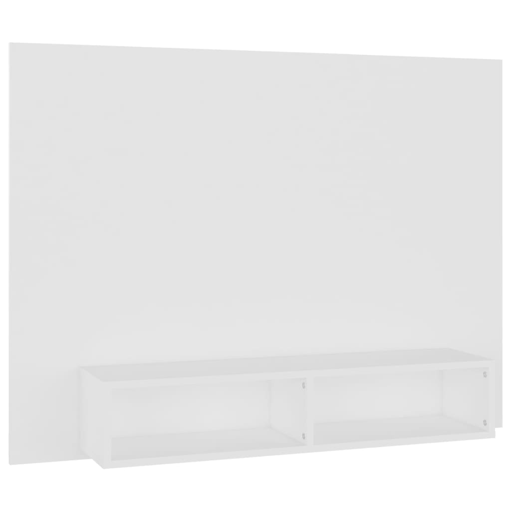 Zidni TV ormarić bijeli 120 x 23,5 x 90 cm konstruirano drvo