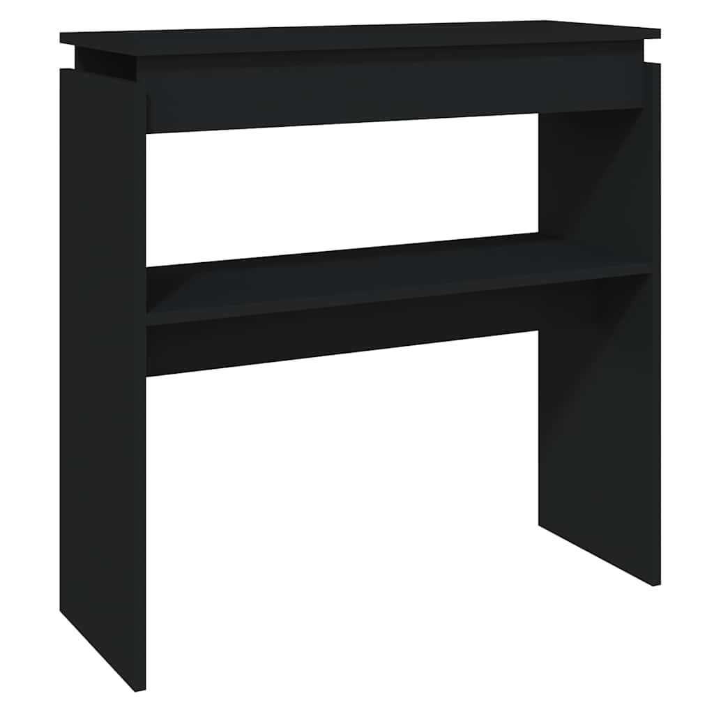 Konzolni stol crni 80 x 30 x 80 cm od konstruiranog drva