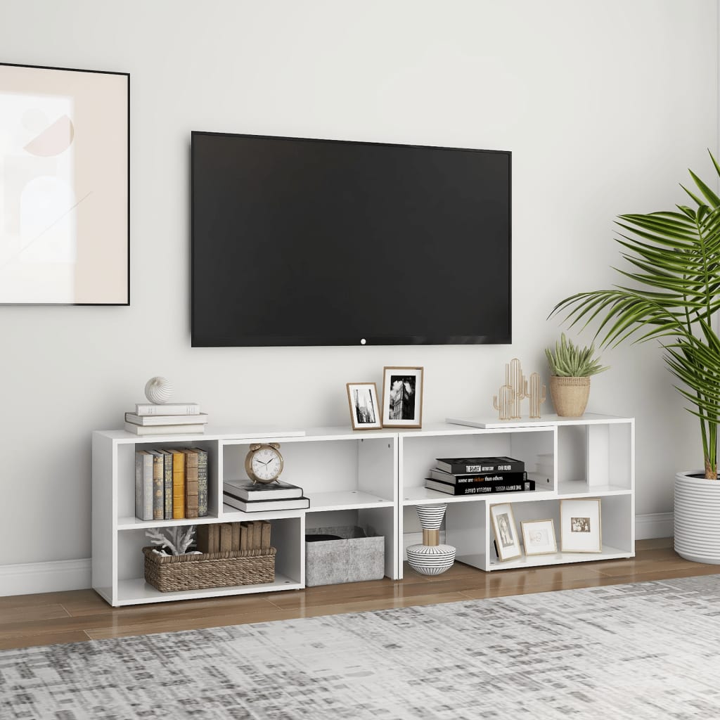 TV ormarić sjajni bijeli 149 x 30 x 52 cm konstruirano drvo