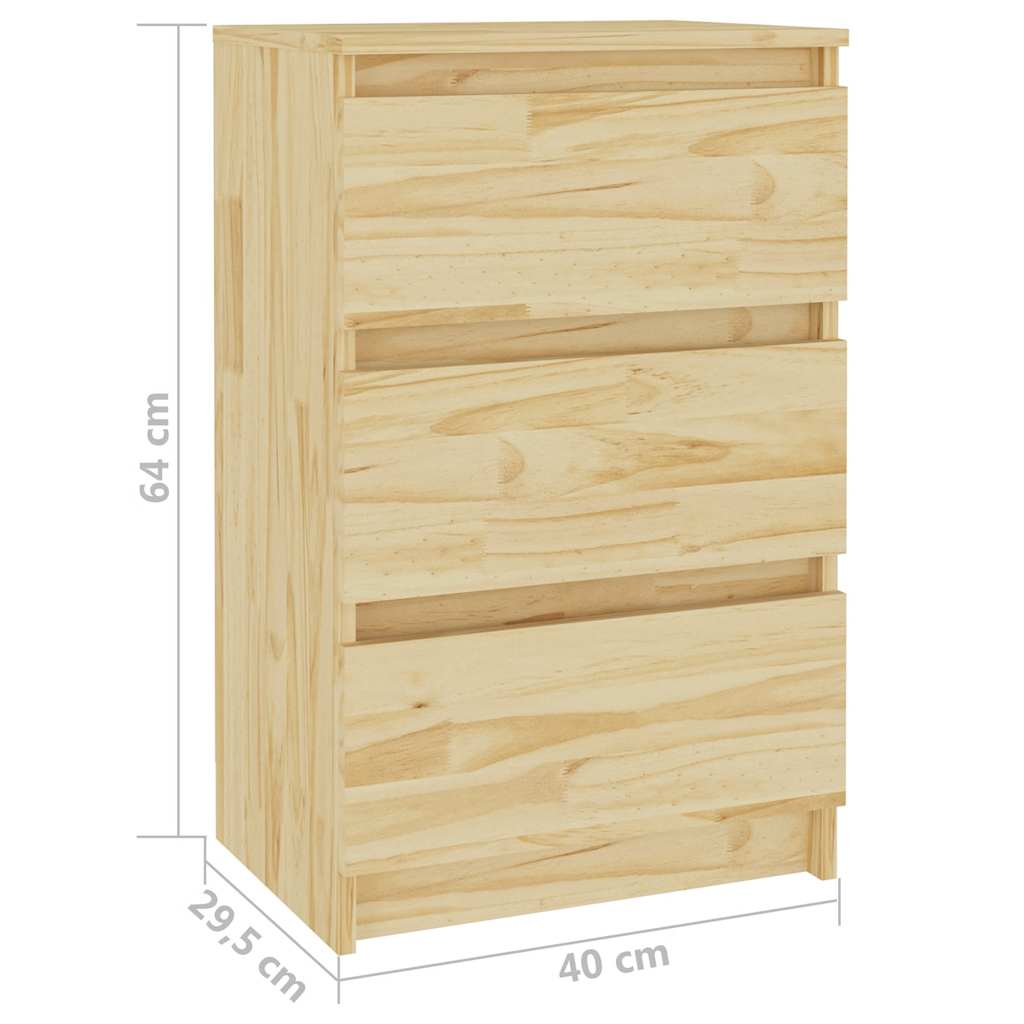 Noćni ormarić 40 x 29,5 x 64 cm od masivne borovine