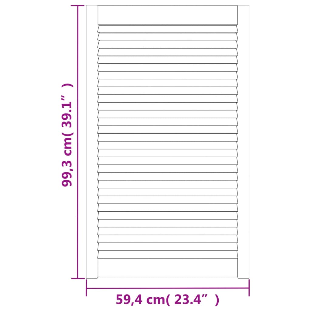 Vrata za ormarić rešetkasti dizajn 99,3 x 59,4 cm od borovine