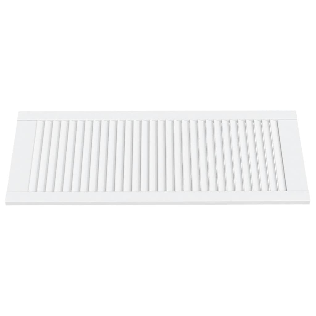 Vrata za ormarić rešetkasta 2 kom bijela 99,3x39,4 cm borovina