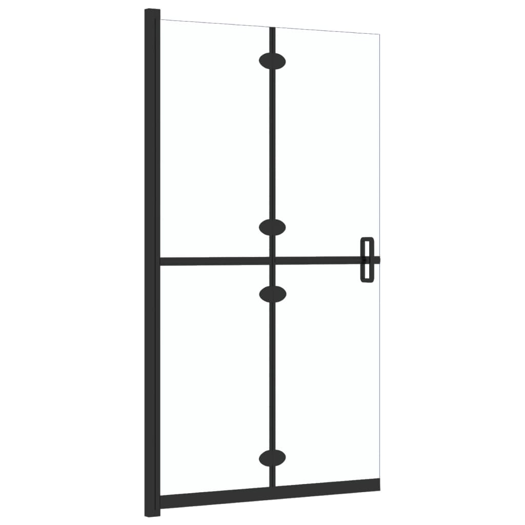 Sklopiva pregrada za tuširanje prozirna ESG staklo 90 x 190 cm