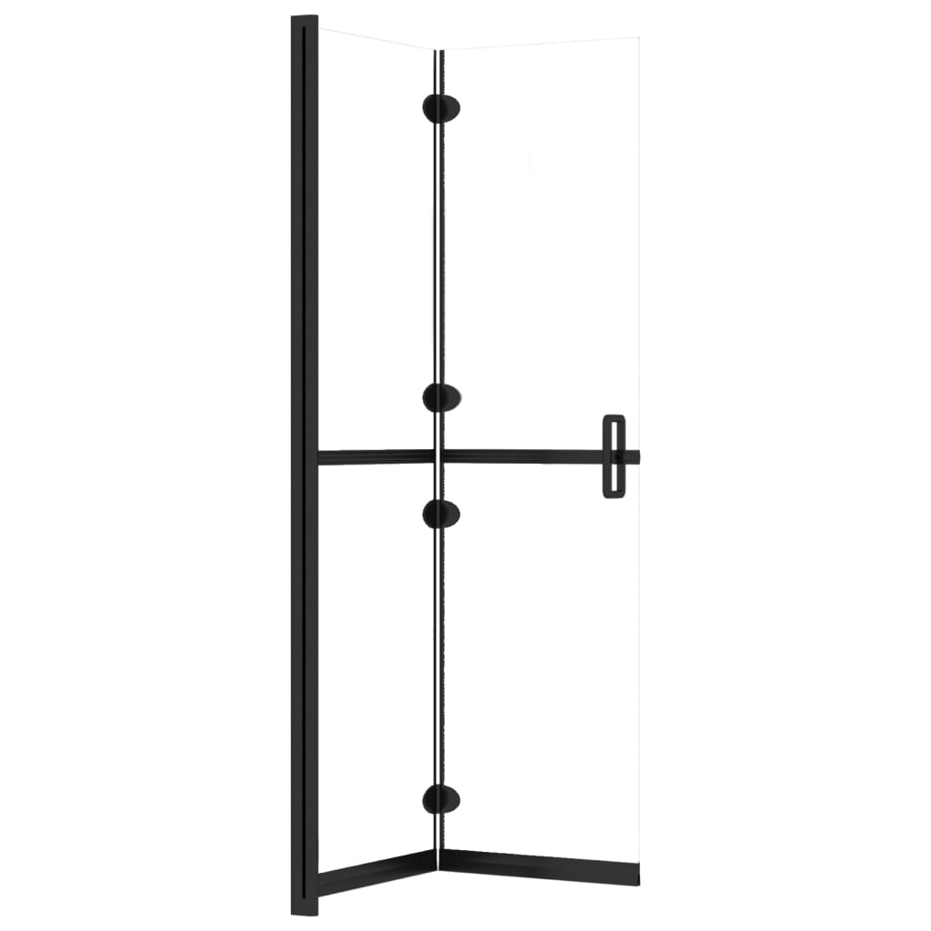 Sklopiva pregrada za tuširanje prozirna ESG staklo 90 x 190 cm