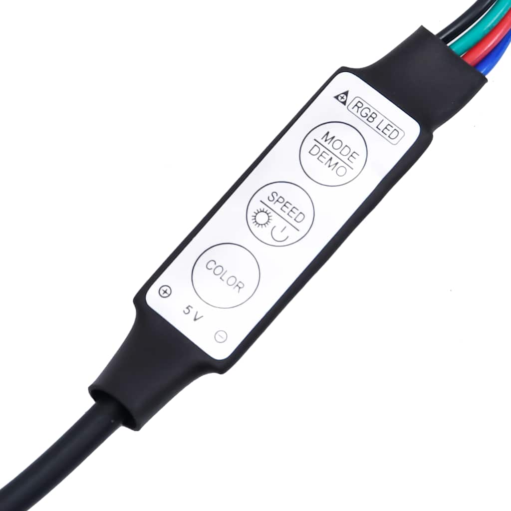 TV ormarić s LED svjetlima bijeli 300 x 35 x 40 cm