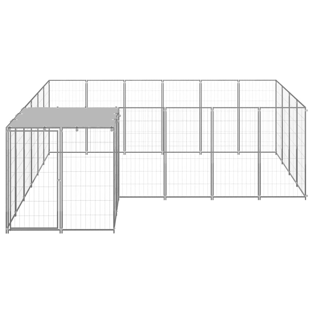 Kavez za pse srebrni 8,47 m² čelični