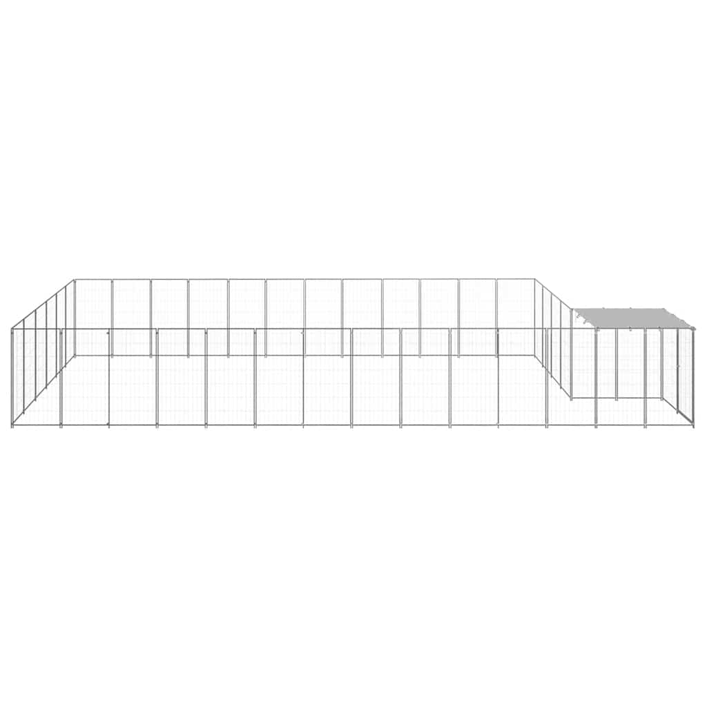 Kavez za pse srebrni 22,99 m² čelični