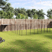 Kavez za pse crni 20,57 m² čelični
