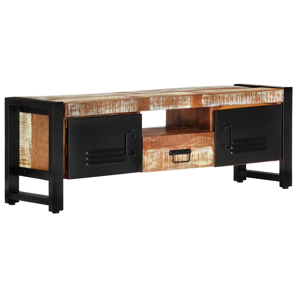 TV ormarić 120 x 30 x 40 cm od masivnog obnovljenog drva Šarena