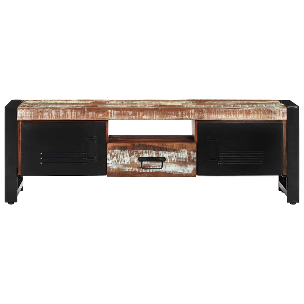 TV ormarić 120 x 30 x 40 cm od masivnog obnovljenog drva Šarena