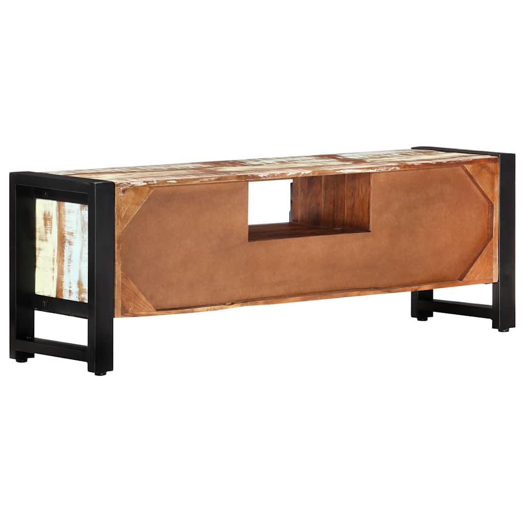 TV ormarić 120 x 30 x 40 cm od masivnog obnovljenog drva Šarena