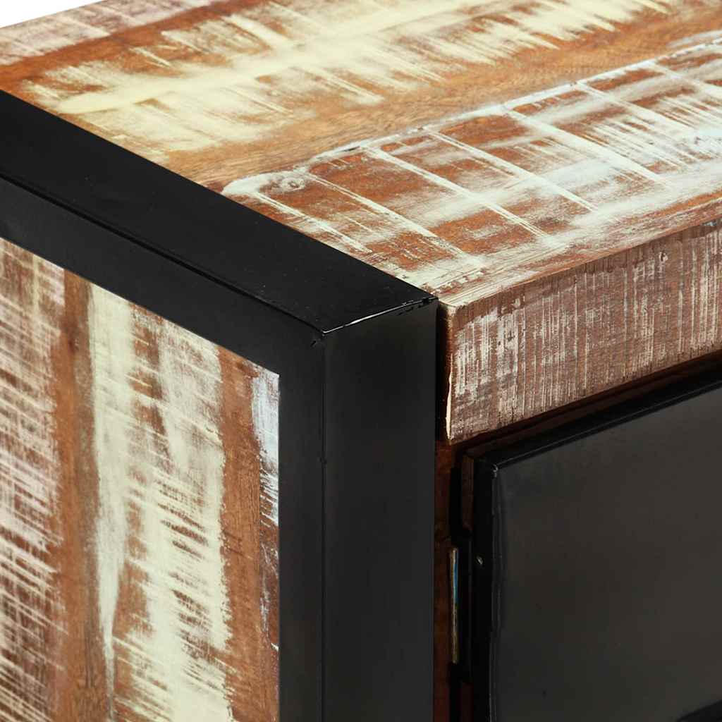 TV ormarić 120 x 30 x 40 cm od masivnog obnovljenog drva Šarena