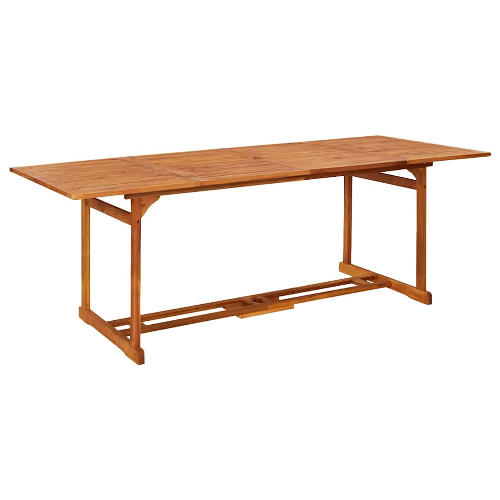 11-dijelni vrtni blagovaonski set 220x90x75 cm bagremovog drva