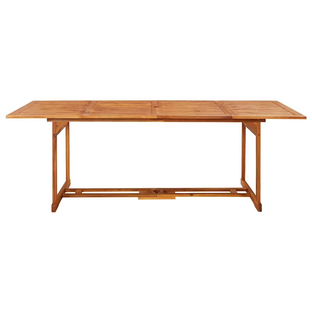 11-dijelni vrtni blagovaonski set 220x90x75 cm bagremovog drva