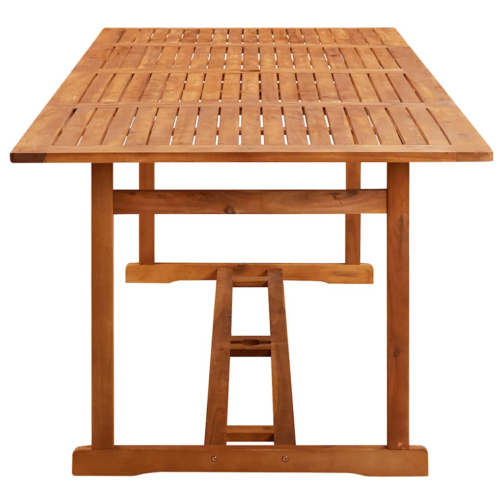 11-dijelni vrtni blagovaonski set 220x90x75 cm bagremovog drva