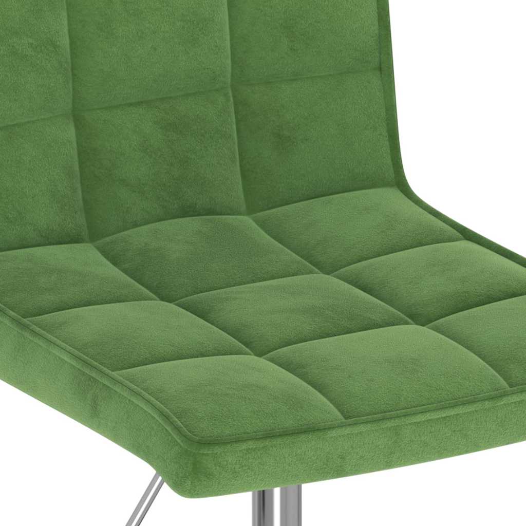 Okretne blagovaonske stolice 4 kom tamnozelene baršunaste Zelena