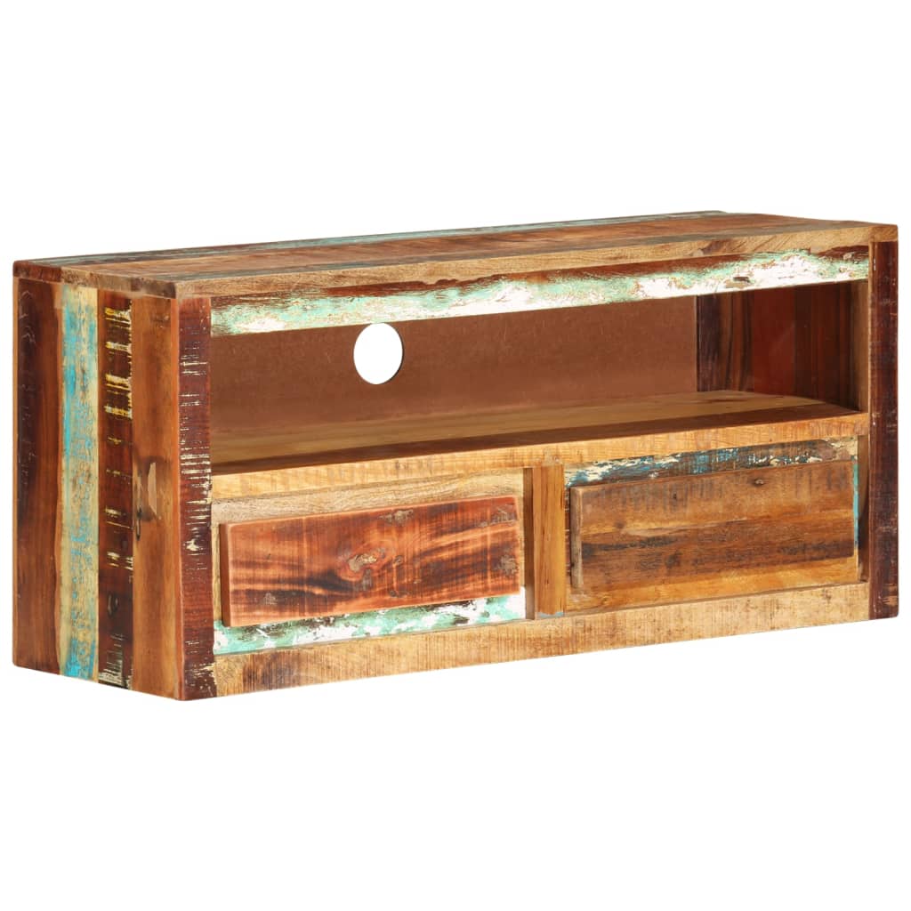 TV ormarić 88 x 30 x 40 cm od masivnog obnovljenog drva