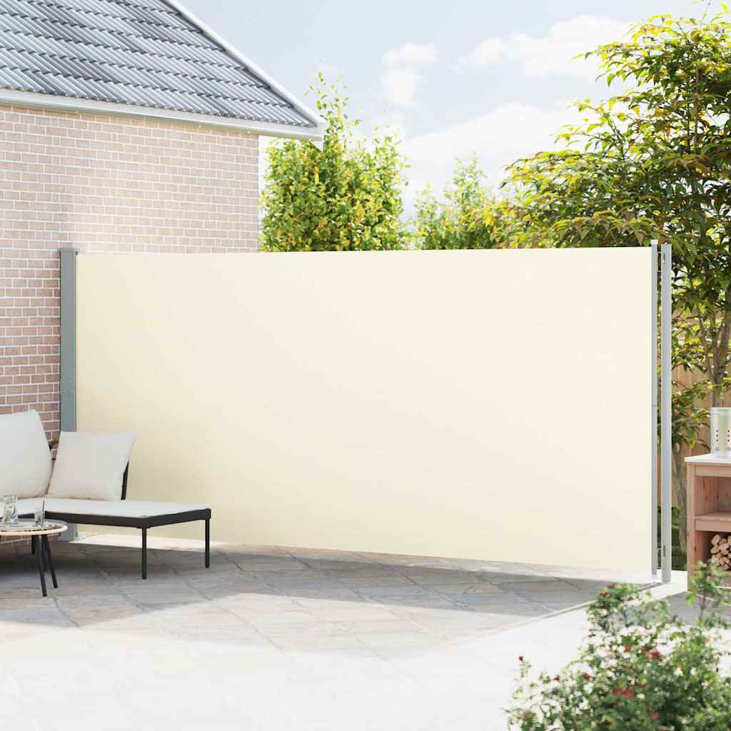 Uvlačiva bočna tenda za terasu 200 x 600 cm krem