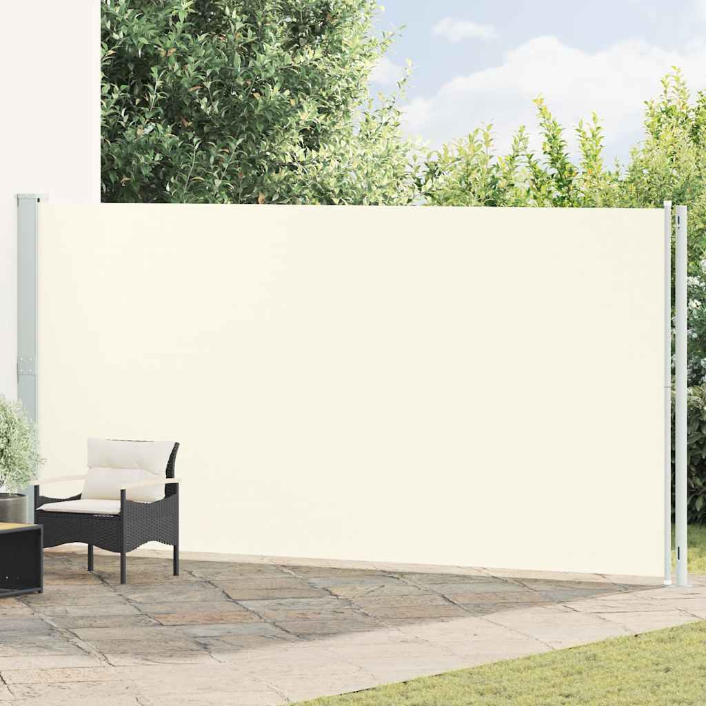 Uvlačiva bočna tenda za terasu 200 x 600 cm krem