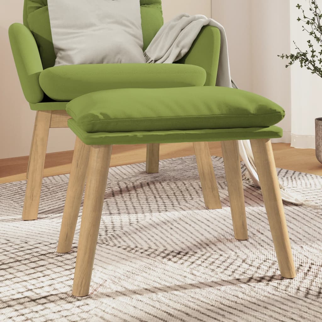 Tabure svjetlozeleni 45x29,5x35 cm baršunasti