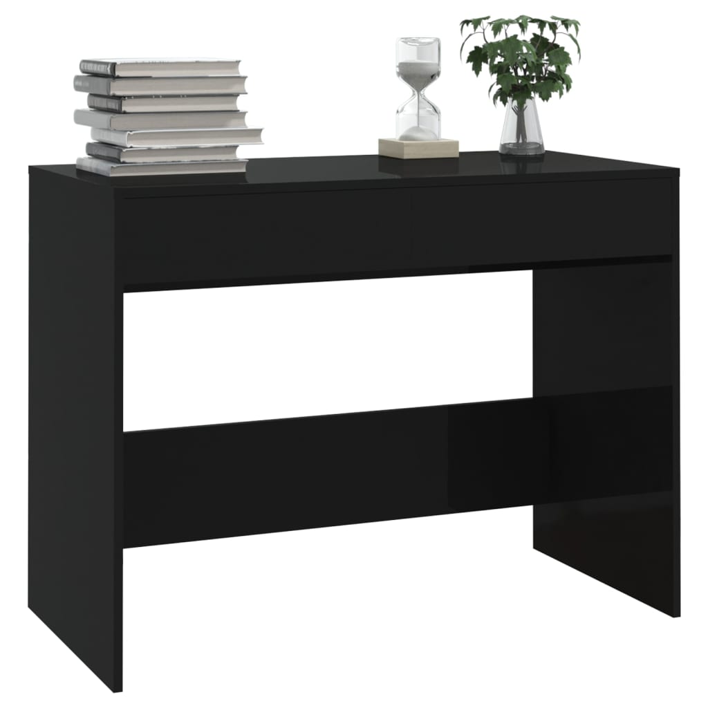 Radni stol crni 101 x 50 x 76,5 cm od konstruiranog drva
