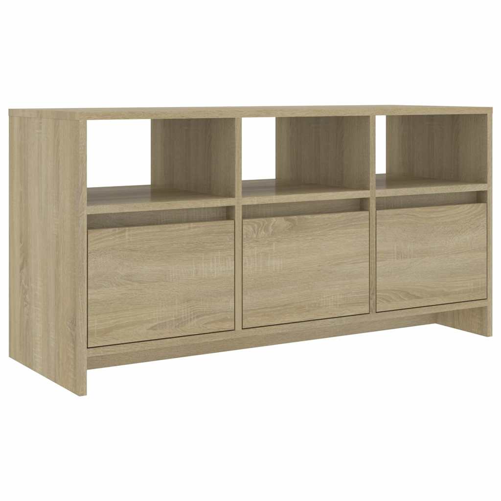 TV ormarić boja hrasta 102 x 37,5 x 52,5 cm konstruirano drvo Bež