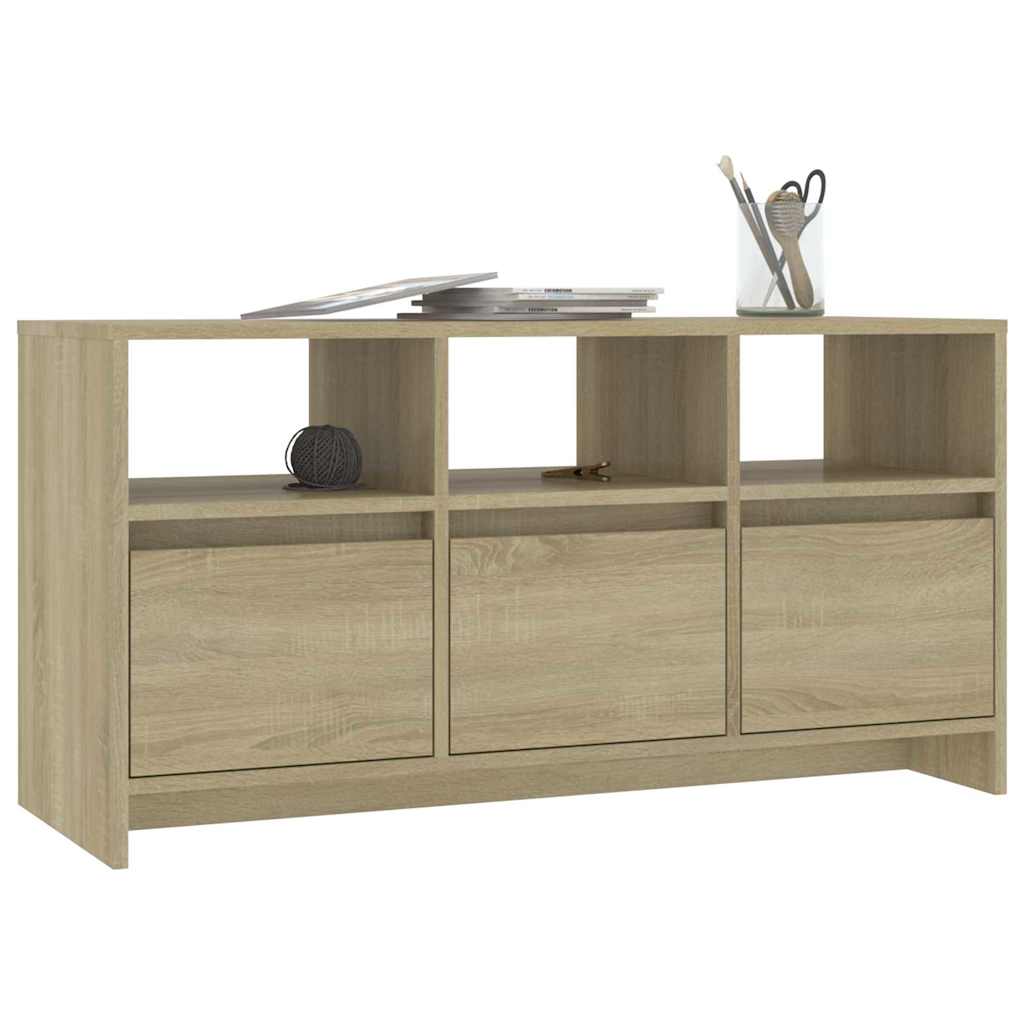 TV ormarić boja hrasta 102 x 37,5 x 52,5 cm konstruirano drvo Bež