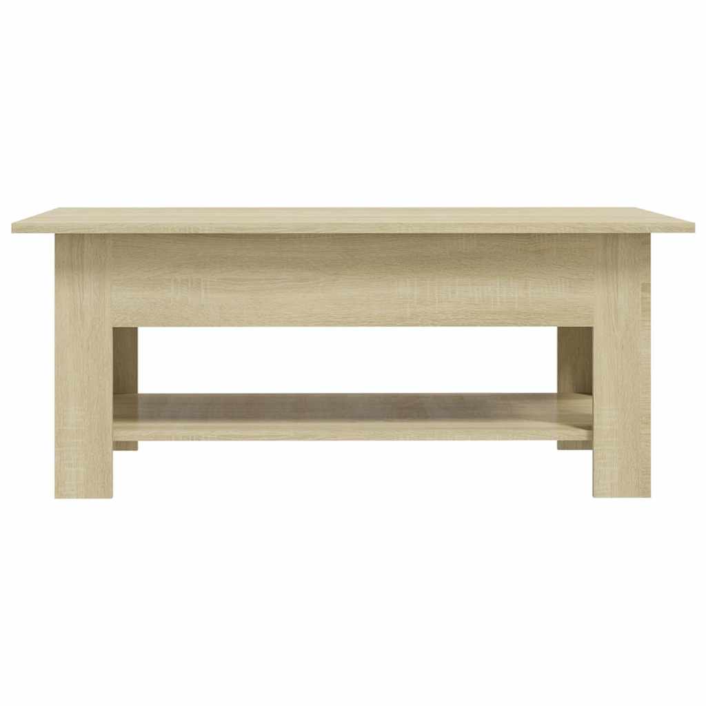 Stolić za kavu boja hrasta 102x55x42 cm konstruirano drvo Smeđa 102 x 55 x 42 cm