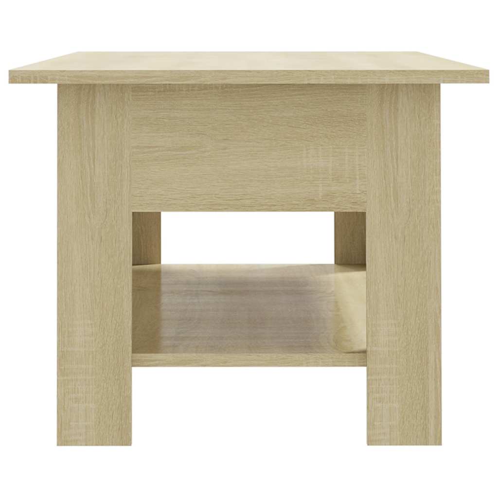 Stolić za kavu boja hrasta 102x55x42 cm konstruirano drvo Smeđa 102 x 55 x 42 cm