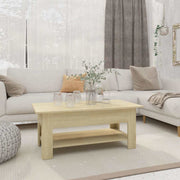 Stolić za kavu boja hrasta 102x55x42 cm konstruirano drvo Smeđa 102 x 55 x 42 cm