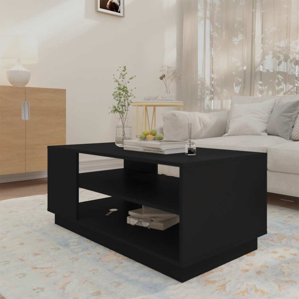 Stolić za kavu crni 102 x 55 x 43 cm od iverice