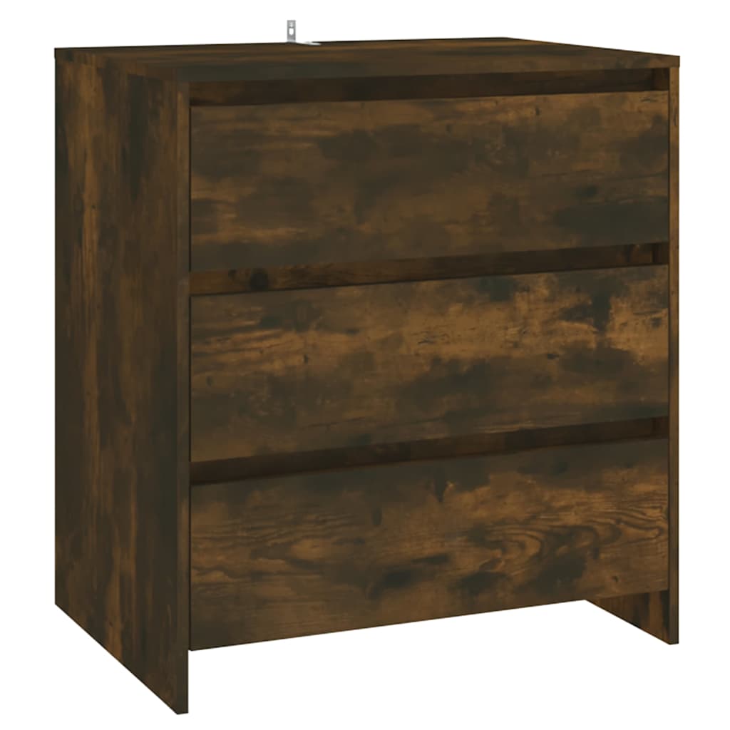 Komoda boja dimljenog hrasta 70x41x75 cm od konstruiranog drva Smeđa
