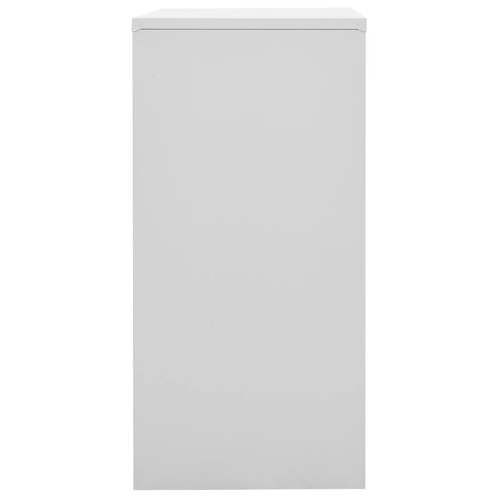 Ormarići s ključem 2 kom svjetlosivi/crveni 90x45x92,5 cm čelik