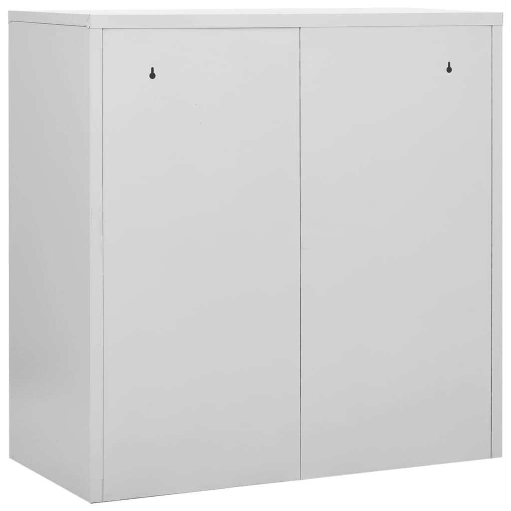 Ormarići s ključem 2 kom svjetlosivi/crveni 90x45x92,5 cm čelik