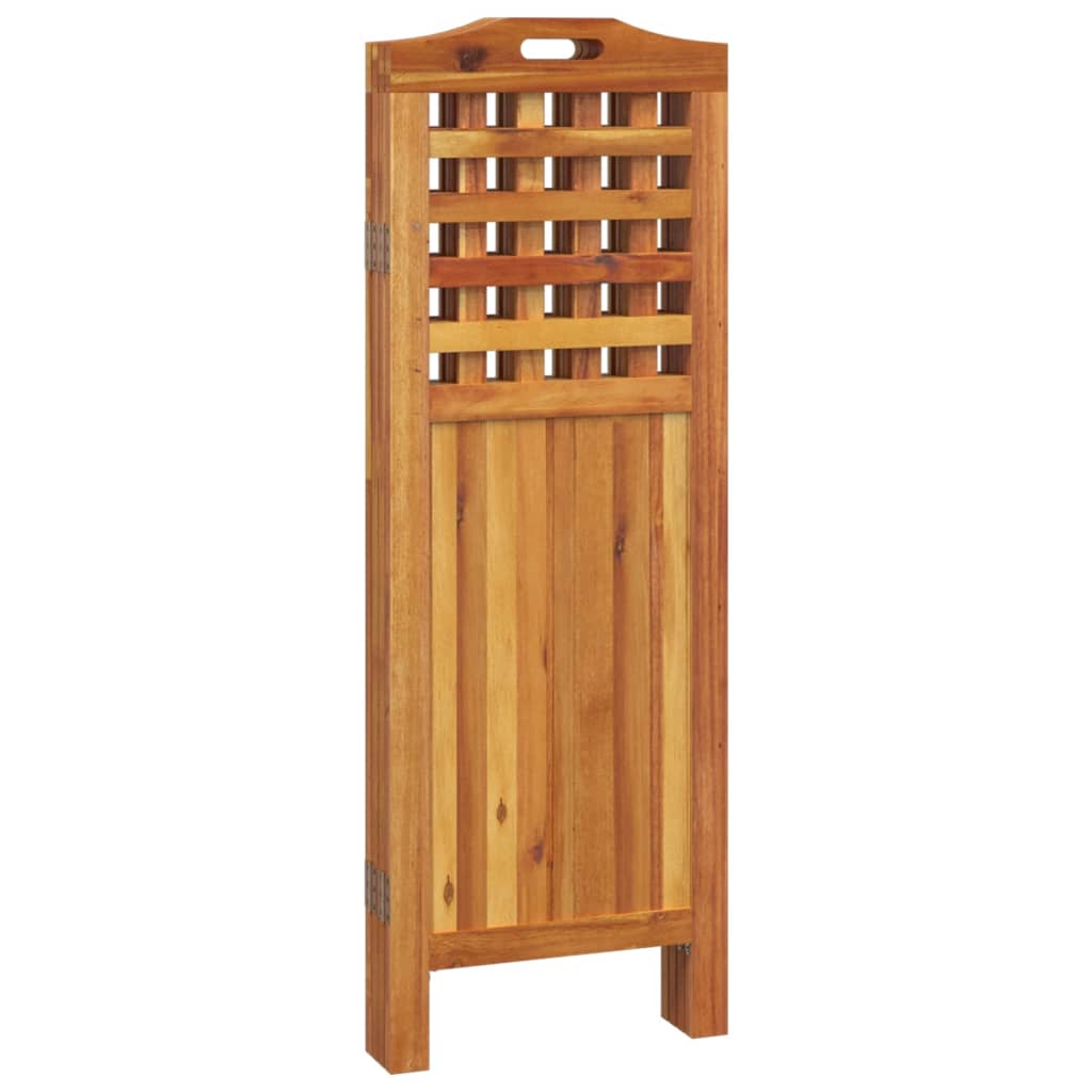 Sobna pregrada s 4 panela 162x2x115 cm masivno bagremovo drvo