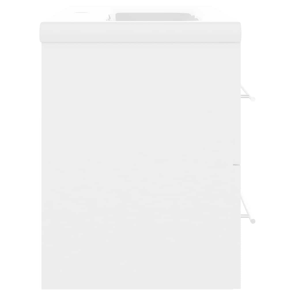 Ormarić s ugrađenim umivaonikom bijeli od iverice Bijela 80 x 38.5 x 48 cm
