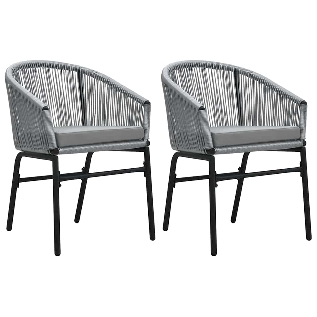 3-dijelni vrtni blagovaonski set sivi Siva Dužina stola 80 cm