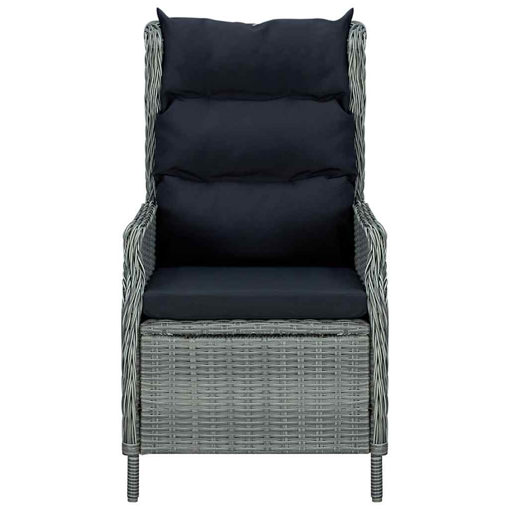 5-dijelni vrtni blagovaonski set svjetlosivi Siva Dužina stola 80 cm
