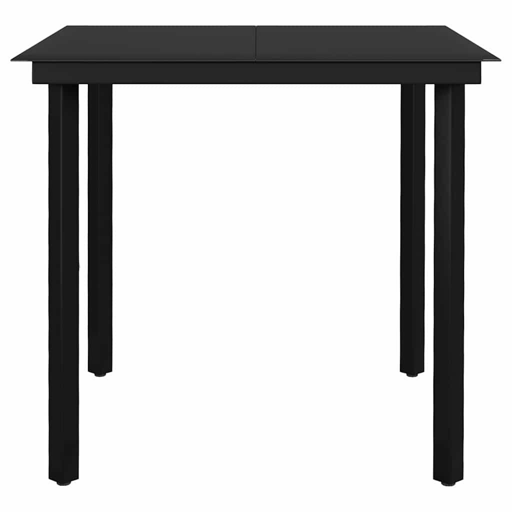 5-dijelni vrtni blagovaonski set svjetlosivi Siva Dužina stola 80 cm