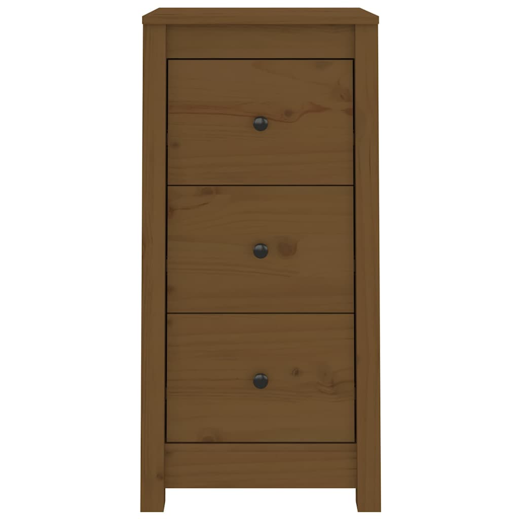 Komode 2 kom boja meda 40x35x80 cm od masivne borovine Smeđa