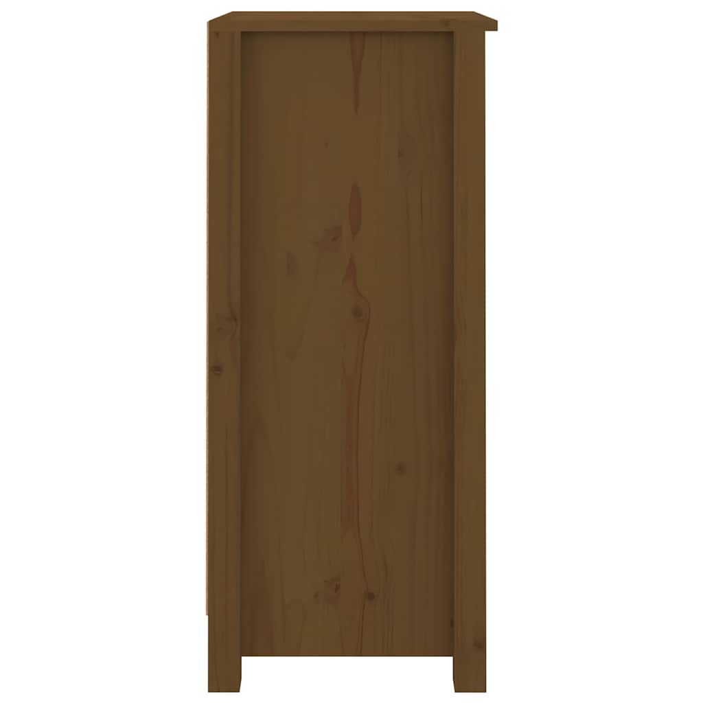 Komode 2 kom boja meda 40x35x80 cm od masivne borovine Smeđa