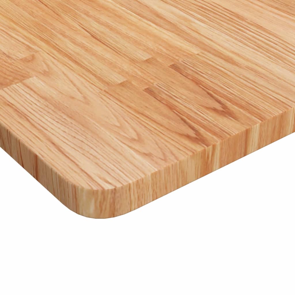 Četvrtasta stolna ploča svjetlosmeđa 60x60x2,5 cm od hrastovine