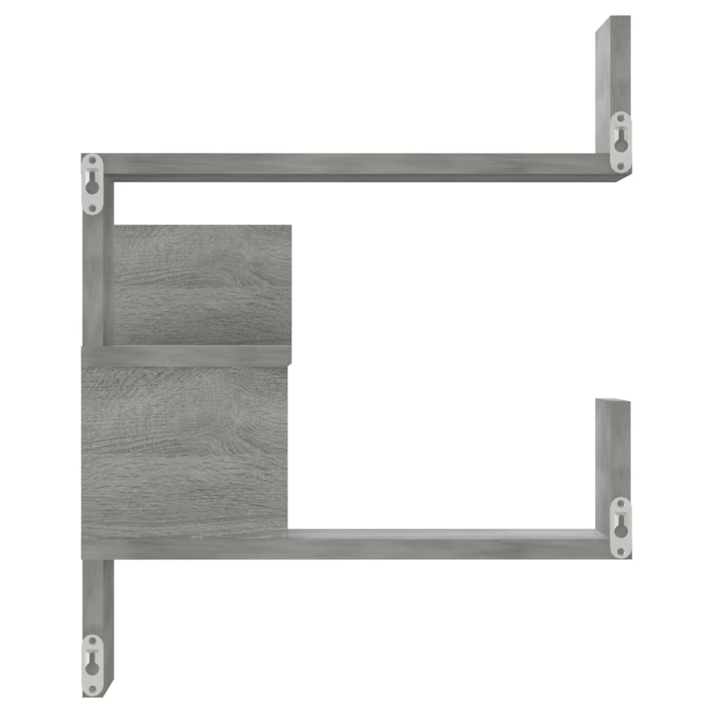 Kutna zidna polica hrast sonoma 40x40x50 cm konstruirano drvo