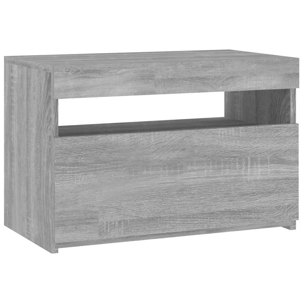 TV ormarić s LED svjetlima boja hrasta sonome 60 x 35 x 40 cm