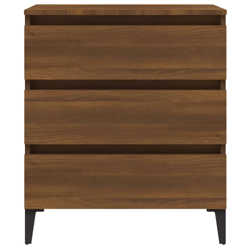 Komoda boja smeđeg hrasta 60 x 35 x 69 cm konstruirano drvo