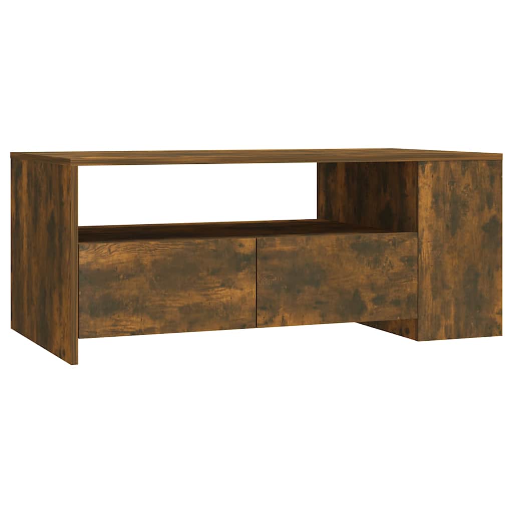 Stolić za kavu boja hrasta 102x55x42 cm konstruirano drvo Smeđa