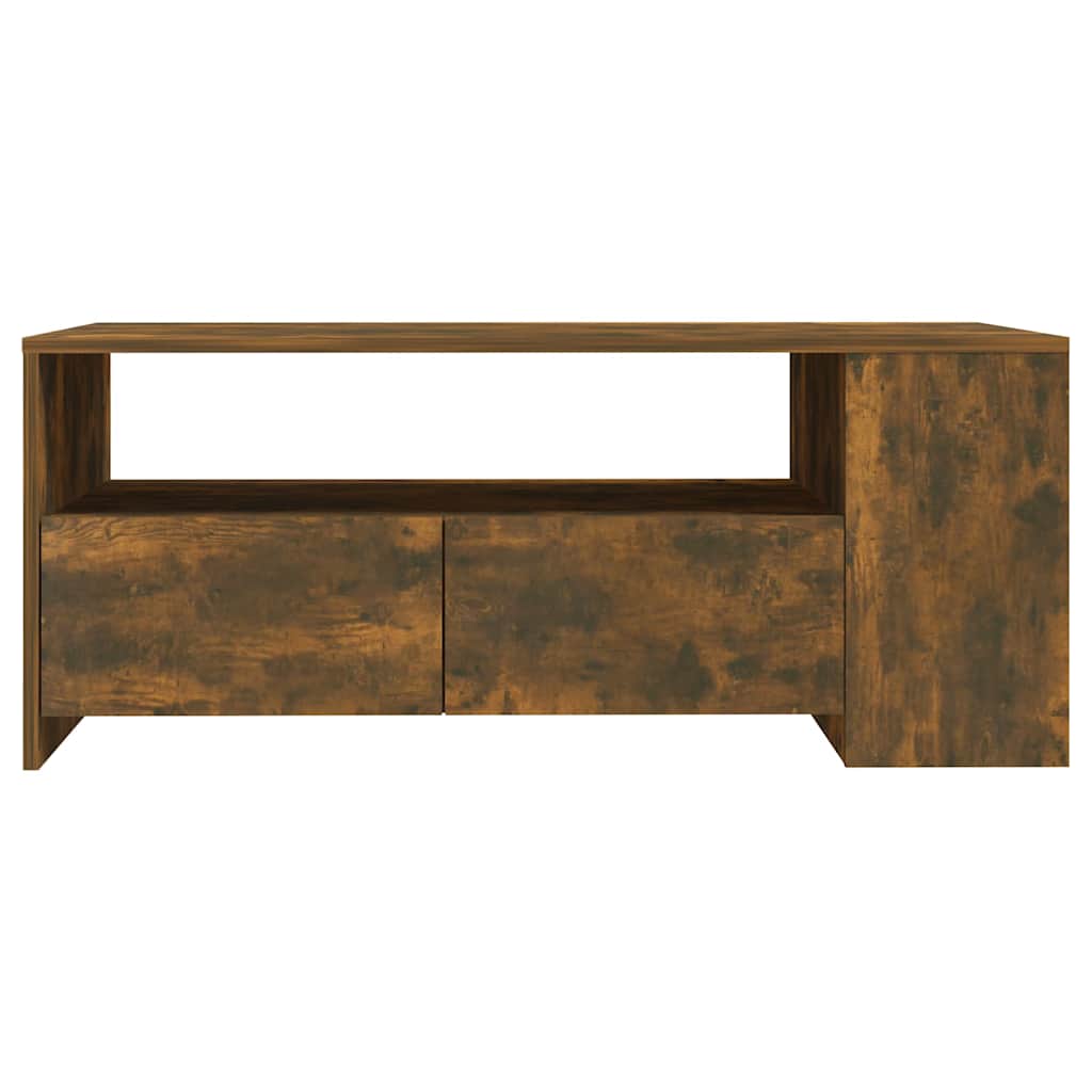 Stolić za kavu boja hrasta 102x55x42 cm konstruirano drvo Smeđa