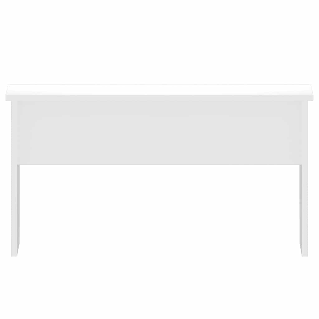 Stolić za kavu sjajni bijeli 80x50,5x41,5 cm konstruirano drvo